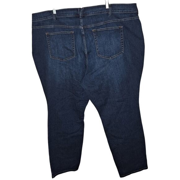 Duluth Trading Co. Women Plus 24W Tall Dark Wash DuluthFlex Skinny Denim Jeans - Picture 5 of 8